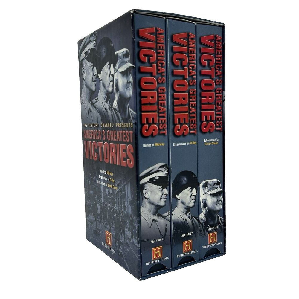 Americas Greatest Victories 3 Volume VHS Set The History Channel Documentary